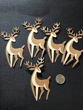 5 Reindeer Paper Die Cuts for Scrapbooking