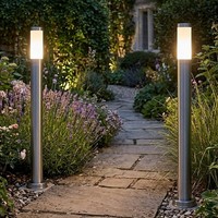 2Er Set Stehleuchte Wegelampe Stehlampe AußEnleuchte Wetterfest Edelstahl 1X E27