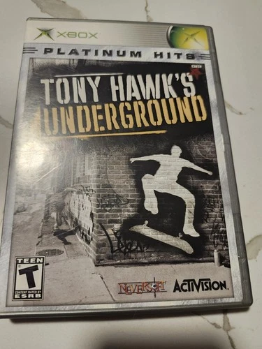 Tony Hawk's Underground Xbox Platinum Hits, Manual, Multiplayer, Activision