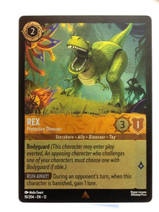 Rex - Protective Dinosaur (Cold Foil) #10/204 - Disney Lorcana: The First Chapter