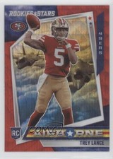 2021 Panini Rookies & Stars Airborne Red Wave Trey Lance #AB-18 2qw