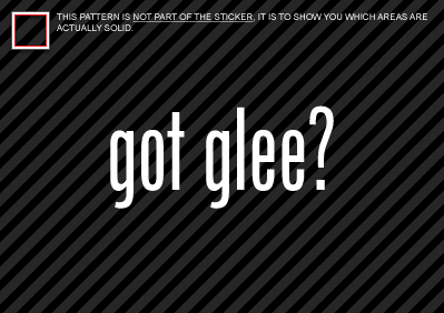 (2) GOT GLEE Sticker Decal music band instrument - Picture 1 of 1
