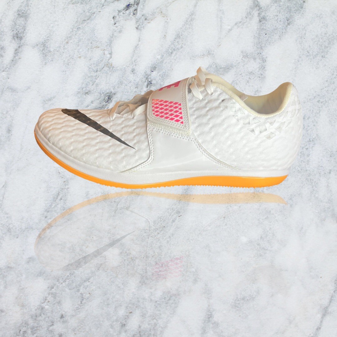 Nike Zoom High Jump Elite Track Shoes 806561-102 Size 6 White Nike Zoom High Jump Elite Track Shoes White Orange Men main image 4
