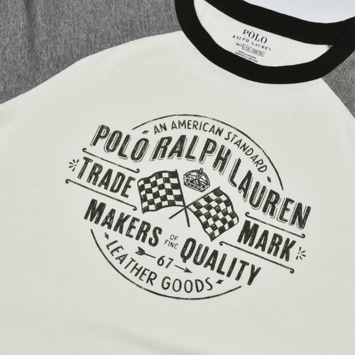 POLO Ralph Lauren M 10-12 Years Set Kids Boys Shirt T-Shirt Big Logo Long Sleeve - Picture 13 of 21