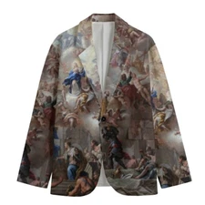 Paolo De Matteis "Triumph" Cherub Blazer Cotton Sport Coat Baroque Jacket Rococo