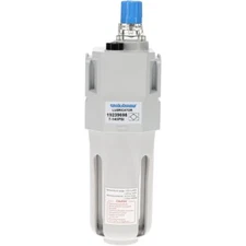 PRO SOURCE Compressed Air Lubricator: Aluminum Body, Polycarbonate Bowl, 1/2 NPT