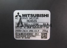 ONE NEW MITSUBISHI AC SERVO MOTOR HC452S (WITHOUT ENCODER)