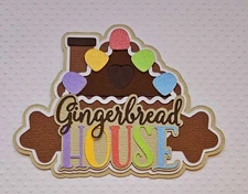 Gingerbread House Title 2. Scrapbook, Card Making Paper Piecing