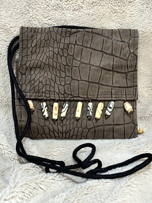 Ashro Crossbody Handbag Wallet Beads Shells Boho