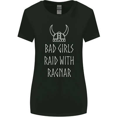 Bad Girls Raid Mit Ragnar Wikinger Walhalla Damen Breiter Schnitt Maglietta