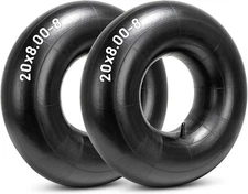 2-Pack of 20x8.00-8 & 20x10.00-8 Inner Tubes - for Golf Cart and Lawn Mower