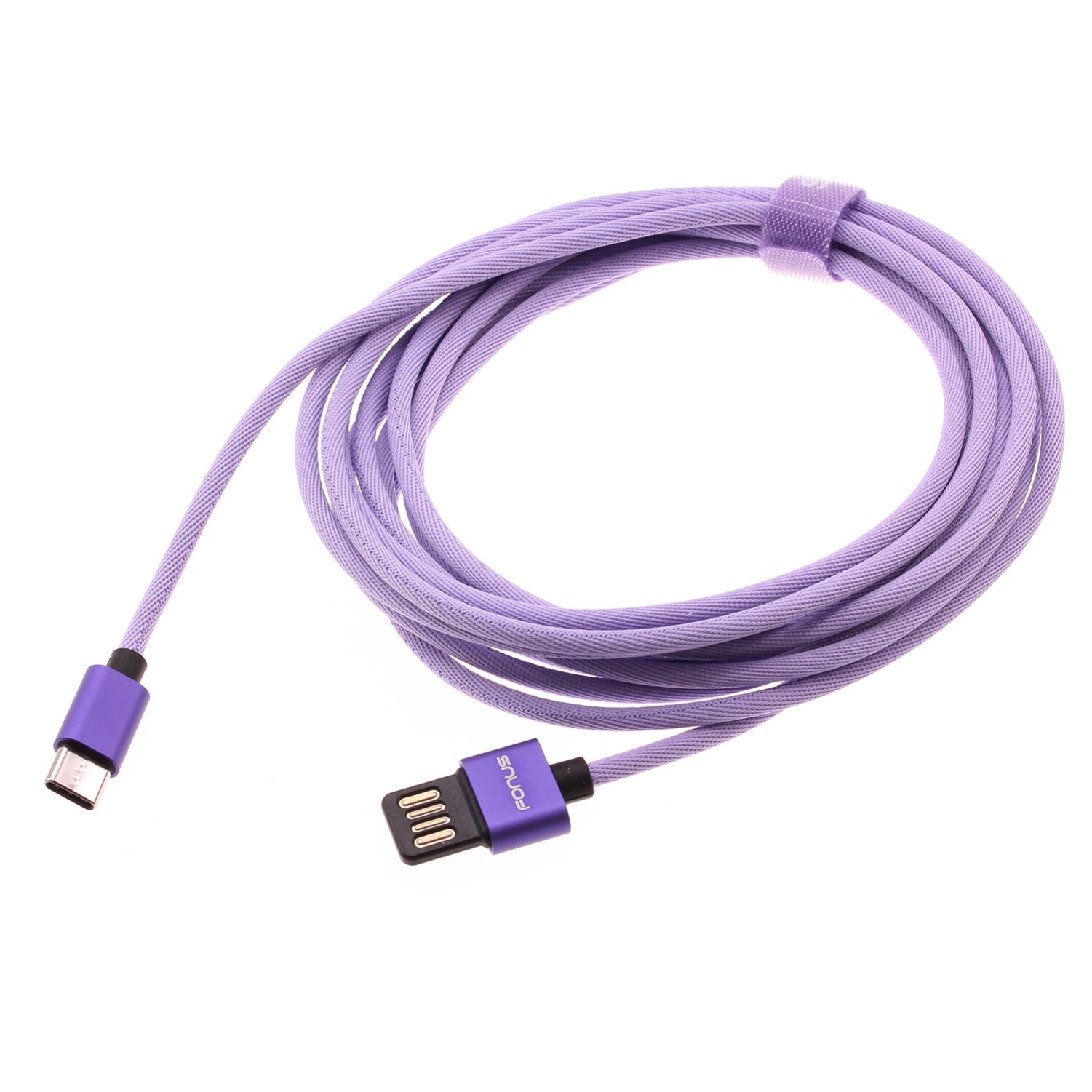 T-Mobile REVVL 6 6x Pro 10ft Fast Charging USB-C Cable Purple