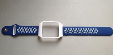 Sony SmartWatch 3 SWR50  WHITE Housing & Blue + White Dots Silicone Strap 