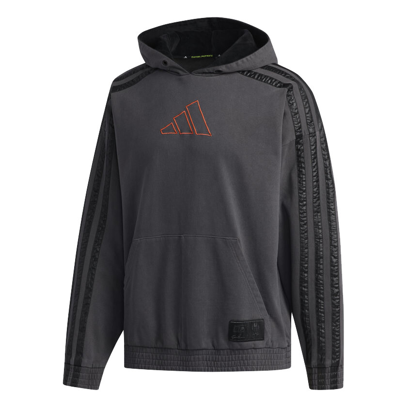 Мужская толстовка Adidas DANIEL PATRICK X HARDEN с капюшоном, черный / красный