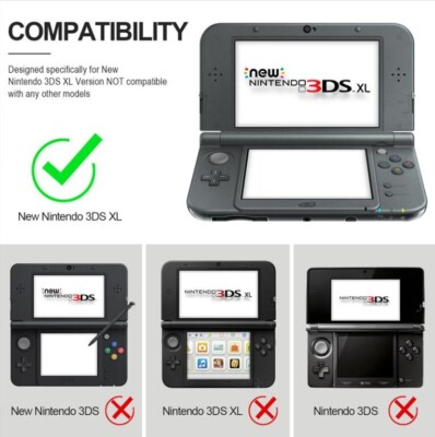 For New 2015 Nintendo 3DS XL/LL Clear Crystal Hard Shell