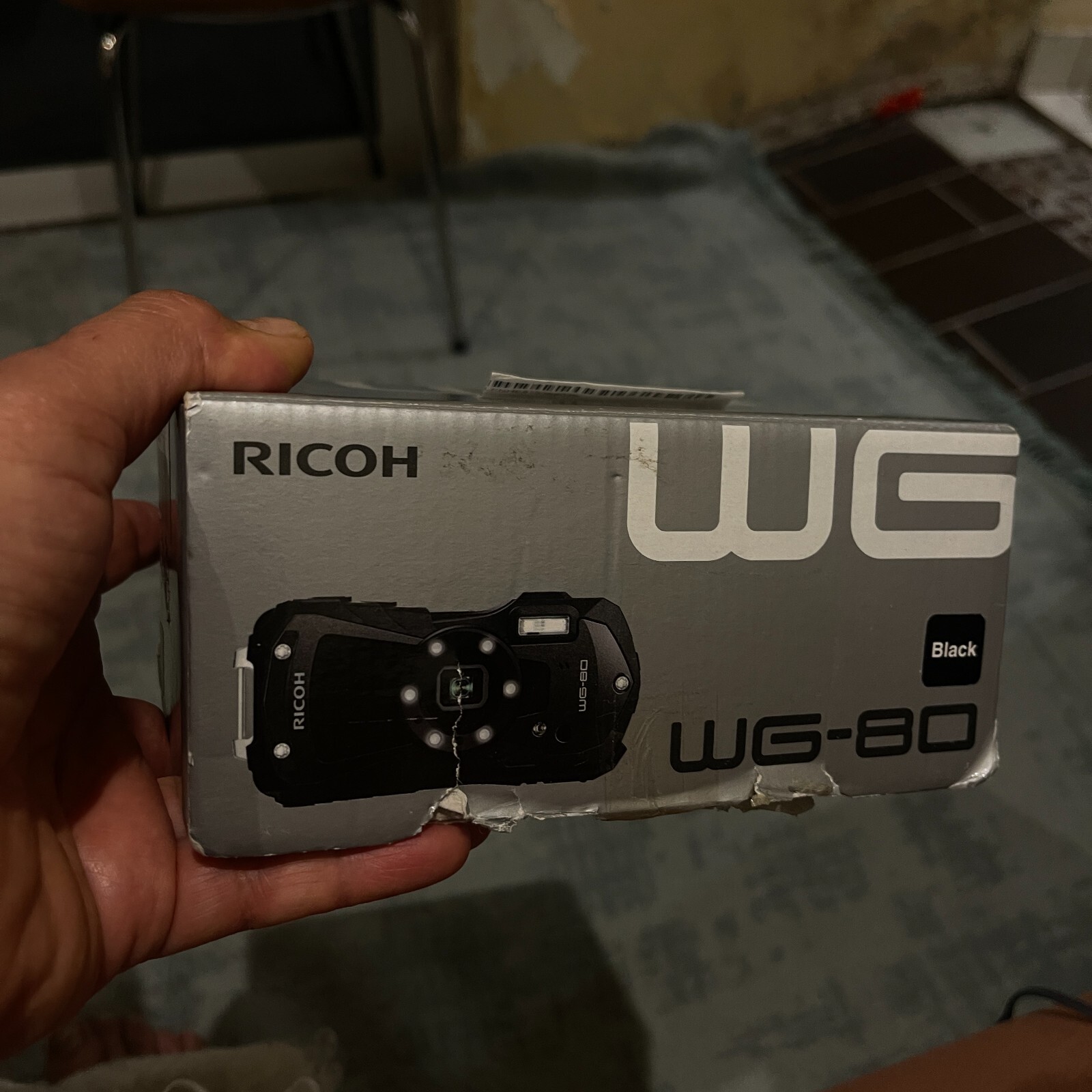 Ricoh WG-80 Noir appareil photo incassable pour chantier et chocs quotidiens