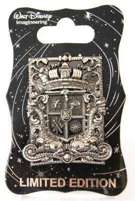 WDI DISNEY S.E.A. SOCIETY OF EXPLORERS & ADVENTURERS CREST GUNMETAL PIN LE 250