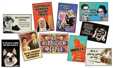 ASSORTMENT of 10 POP CULTURE MAGNETS from DUCK and COVER - SPECIAL eBay OFFER!