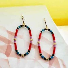 Kendra Scott Essie Mixed Color Open Frame Drop Earrings. Retail $70