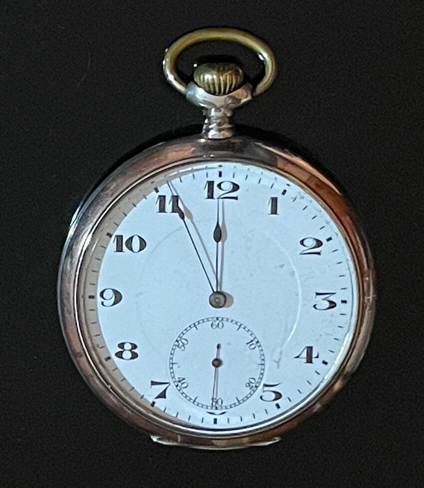 Antique D+C  Zenith Solid Silver Pocket Watch 190… - image 1