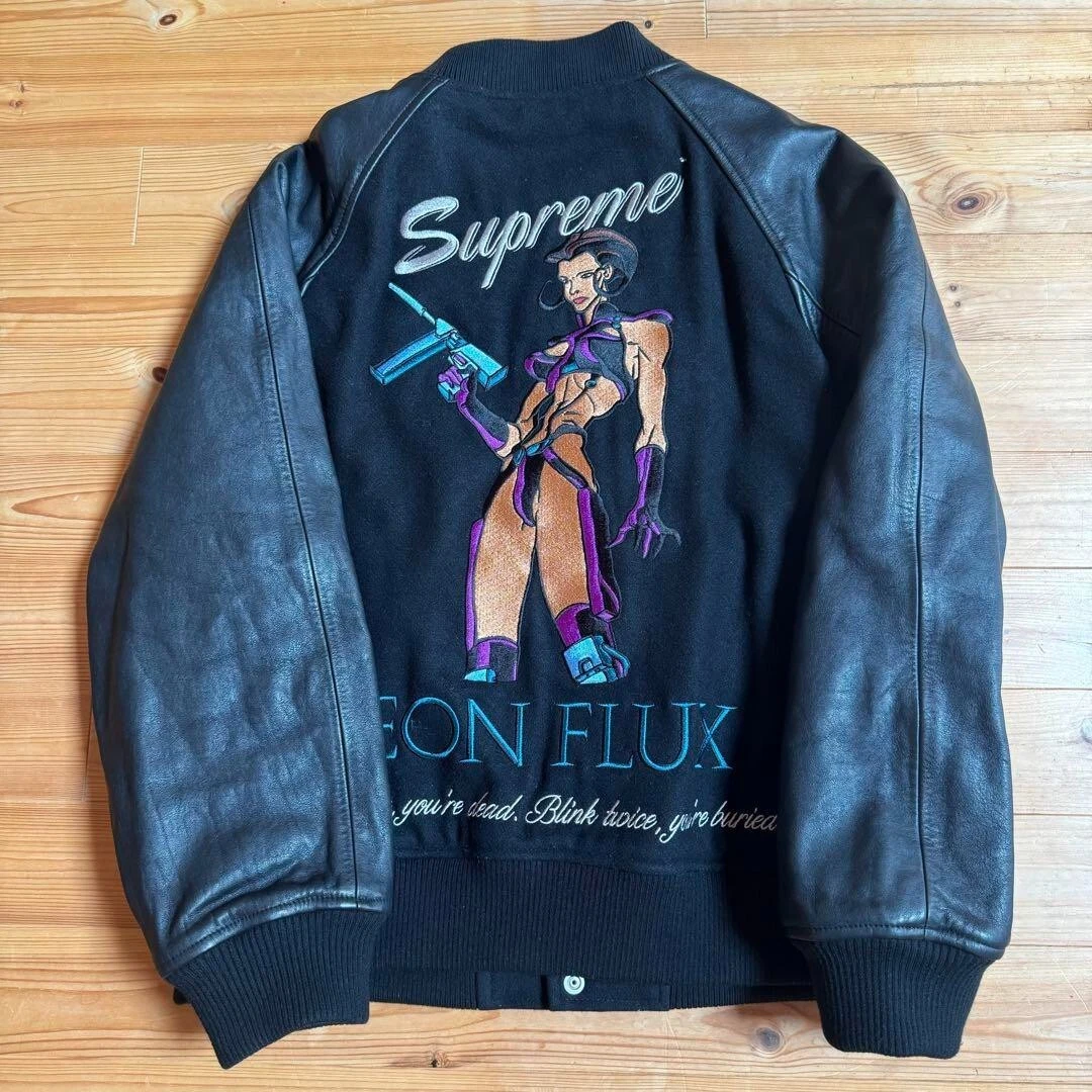Giacca SS 2022 Supreme Aeon Flux Varsity nera usata
