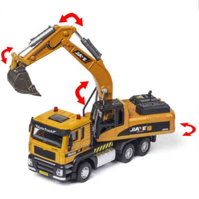 Excavator Truck Toy 1/50 Diecast Construction Vehicle Alloy Excavator Truck Toy 1/50 Diecast Construction Vehicle Alloy