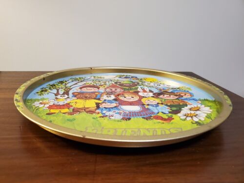 Friends by Judy Hagstrom Tray Gnome Round Metal Lazy Susan Turns 10” Tin Vintage - Picture 2 of 4