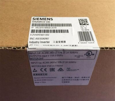 6SL3 210-5BB22-2UV0 NEW SIEMENS 6SL3210-5BB22-2UV0 V20 Industry Inverter