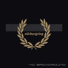 Nurburgring Racing Wreath Decal Sticker Logo Track Racing Circuit Germany Pair