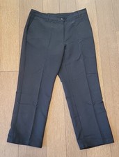 McDonalds Work Slacks Black Pants Ladies Womens Size 12 -28L Employee Uniform