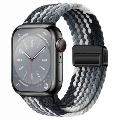 Nylon Sport Loop Armband für Apple Watch Series 2 3 4 5 6 7 8 SE + Ultra