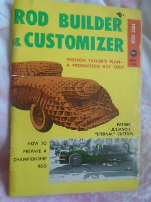 Rod Builder & Customizer Jul 1956 Erstausgabe Kleinformat
