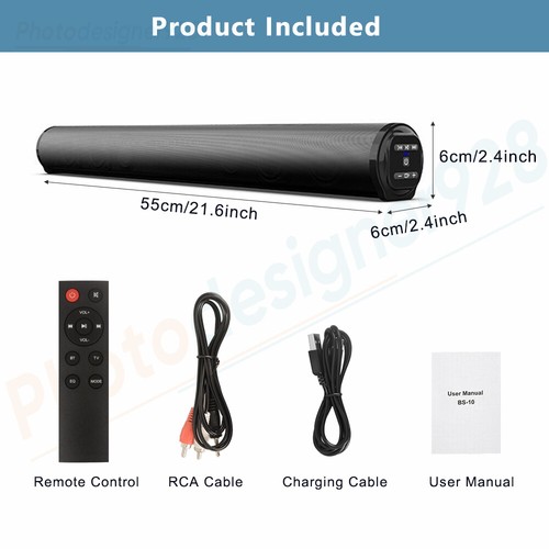 Electric Wireless Bluetooth Speakers Sound Bar Soundbar Home Theater TV Computer - Picture 12 of 12