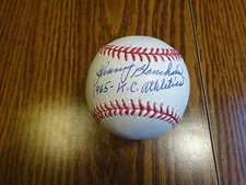 Johnny Blanchard K.C. A's Signed Auto OML Baseball PSA/DNA Certified Autograph