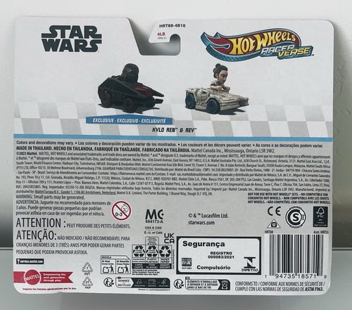 2024 Hot Wheels Racer Verse KYLO REN & REY Star Wars NEW - Picture 2 of 2