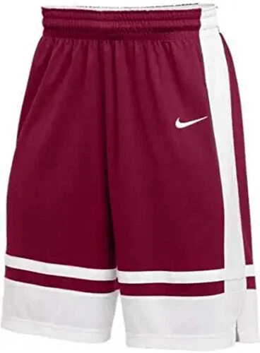 Nike Mens Dri-Fit Elite Sportswear Athletic Basketball Icon Cardinal Red Shorts