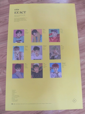 EXO - EX'ACT (YELLOW VERSION) [ORIGINAL POSTER] K-POP *NEW* LUCKY