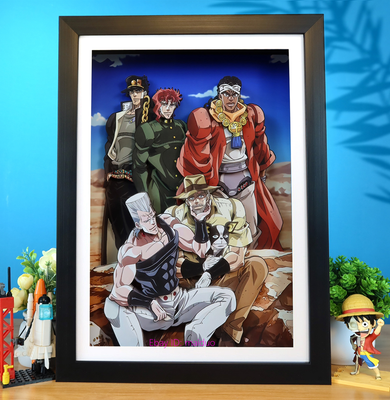 JoJo's Bizarre Adventure Stardust Crusaders Picture Frame 3D Paper