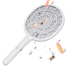 YsChois Electric Fly Swatter Bug Zapper Companion Mosquito Killer Racket Gold