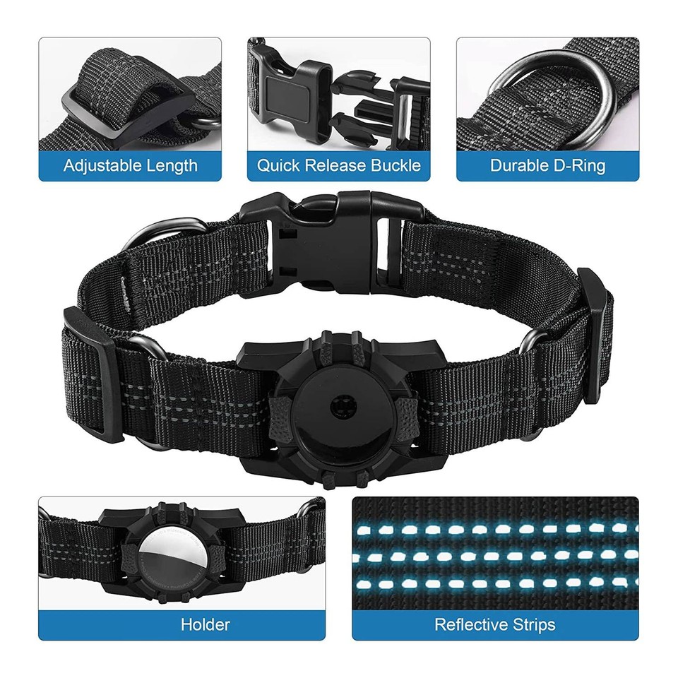 EZYDOG Double Up Hundehalsband – Reflektierend, Aus Weichem Neopren & Starkem Nylon, Mit 2 D-Ringen (versch. Größen)