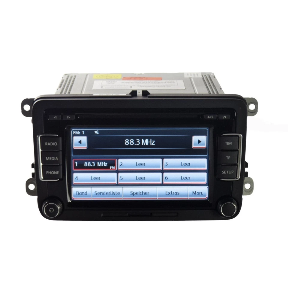 VW RCD 510 Autoradio MP3 Radio CD RDS Touareg 1 x 2 DIN - Photo 4/4