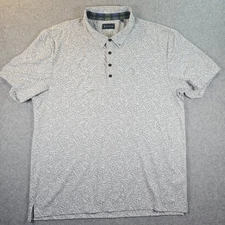 William Murray Polo Shirt Mens Sz XL Golf Gray Abstract Camo Performance Stretch