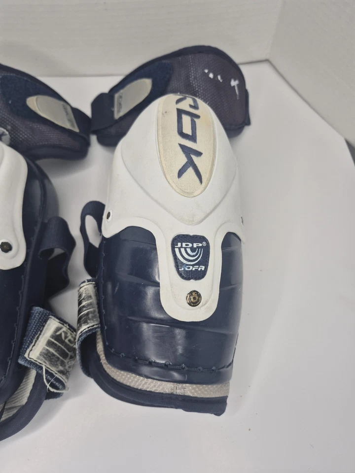 RBK Jofa JDP RBK Reebok Ice Hockey elbow pads SZ6 Large White Navy Foto 3 de 4