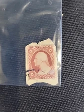 U.S. 3-cent Washington postage stamp, likely an early issue from the 1851-57