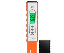 VIVOSUN PH Meter Digital PH Tester Pen 0.01 Accuracy, ATC, 0-14 PH (Orange)