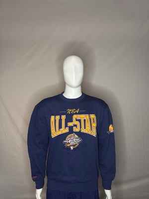 Golden State Warriors Men's Mitchell Ness CrewNeck Sweatshirt FrontBack Design L