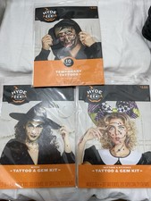3 Packs Hyde  Eek Tattoo Witch  Gem Kit, Skull, Buttons And Stitches