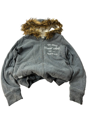 VTG 00s Streetwear Hysteric Style Fur DIESEL Hood Zip Hoodie 90s LGB VIBE