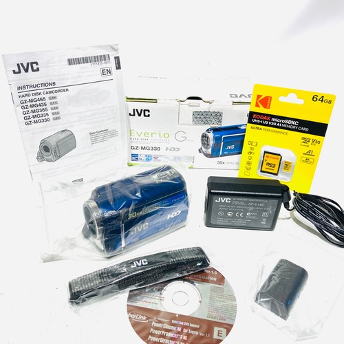 JVC Everio GZ-MG330 Digital Video Camera Kit, Excellent - 30GB HD + 64GB Card - Picture 2 of 21