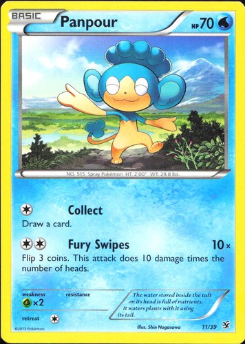 Panpour 11/39 Kalos Starter Set 2013 NM Pokémon